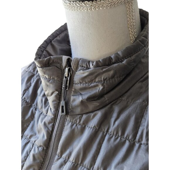 PATAGONIA Women's Size Small Nano Puff Lined Vest Primaloft Feather Grey Zip Up - Picture 3 of 12